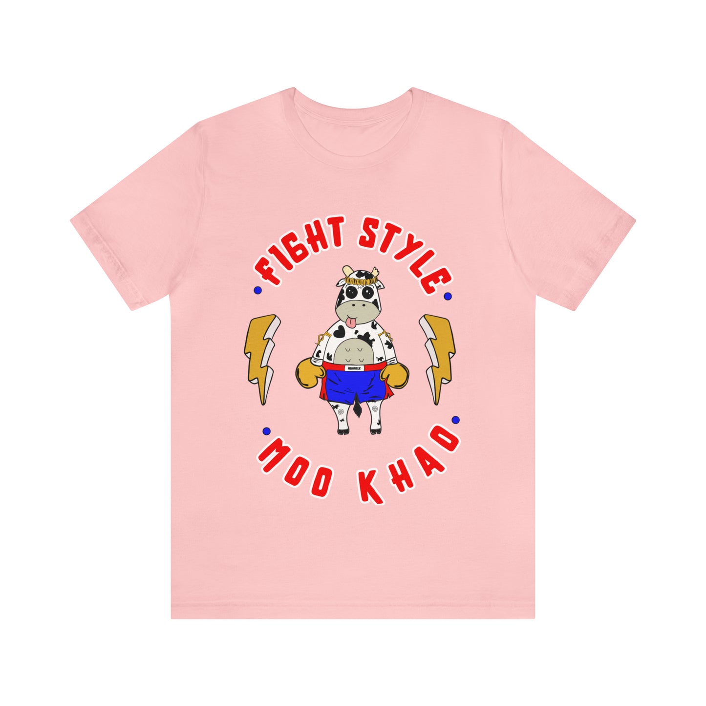 Moo Khao t-shirt| Funny graphic muay thai t-shirt| Unisex Jersey Short Sleeve Tee