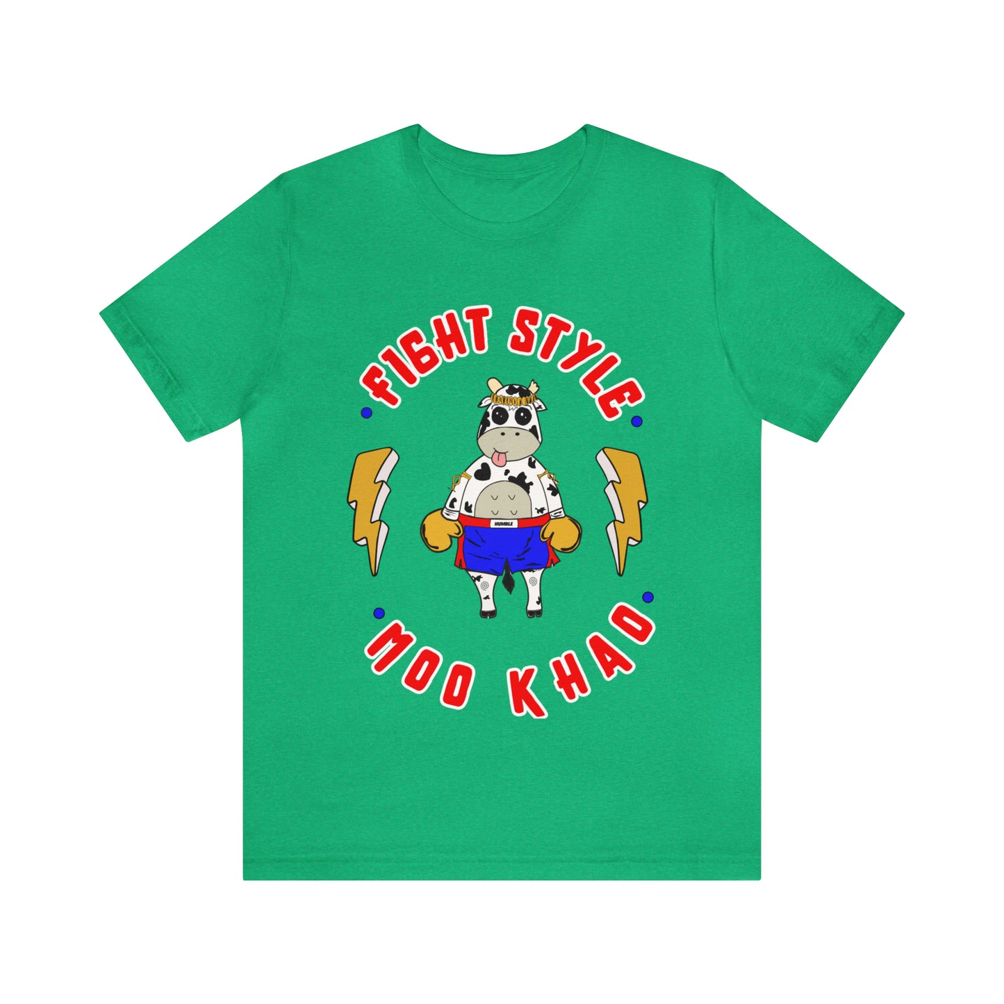Moo Khao t-shirt| Funny graphic muay thai t-shirt| Unisex Jersey Short Sleeve Tee
