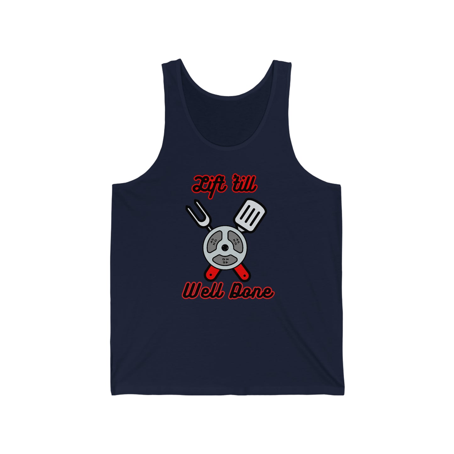 Well done gym tank| Bodybuilder tank-top| Quoted gym top Unisex Jersey Tank