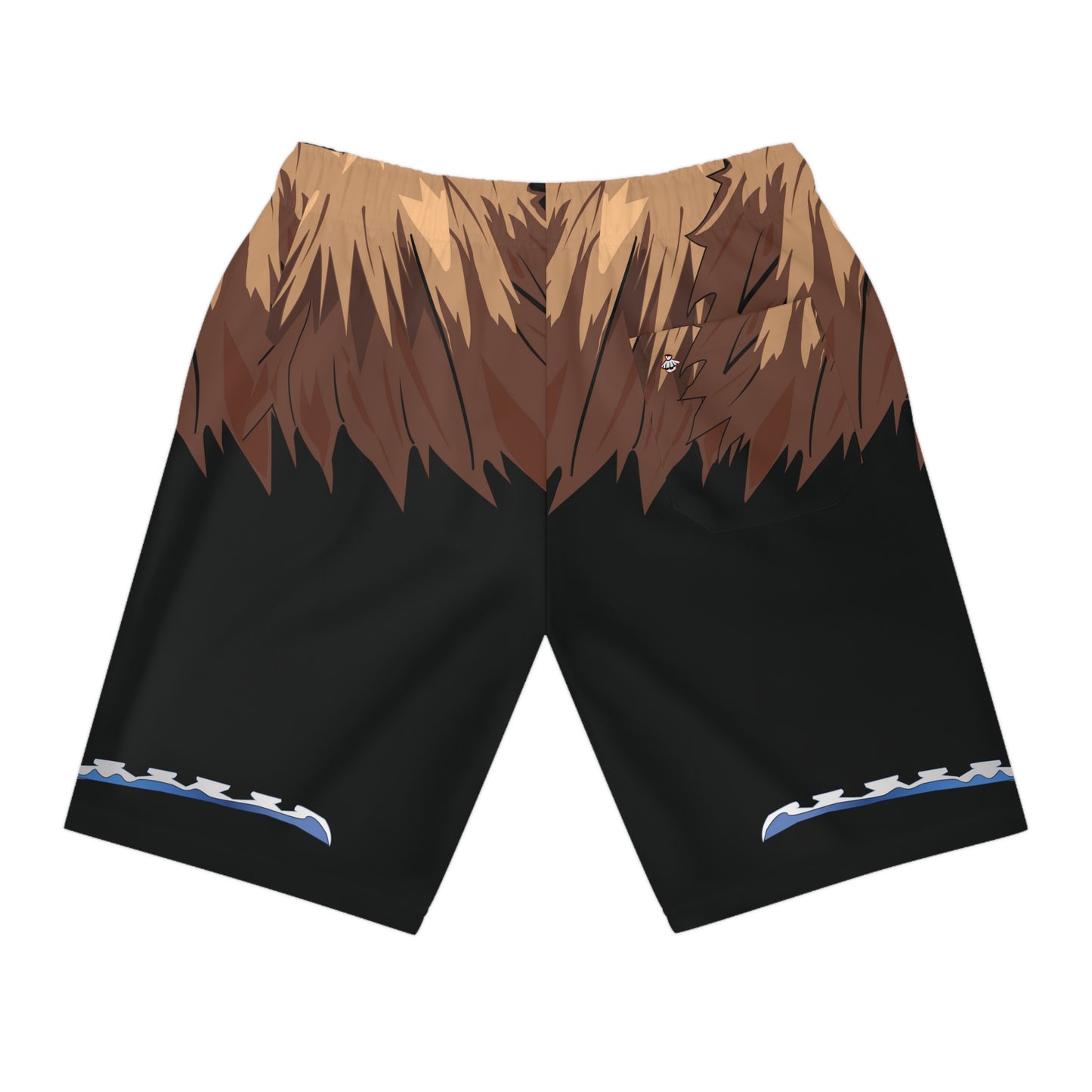 Inosuke inspired athletic short, gift for him demon slayer bottom,  Anime fan shorts training shorts