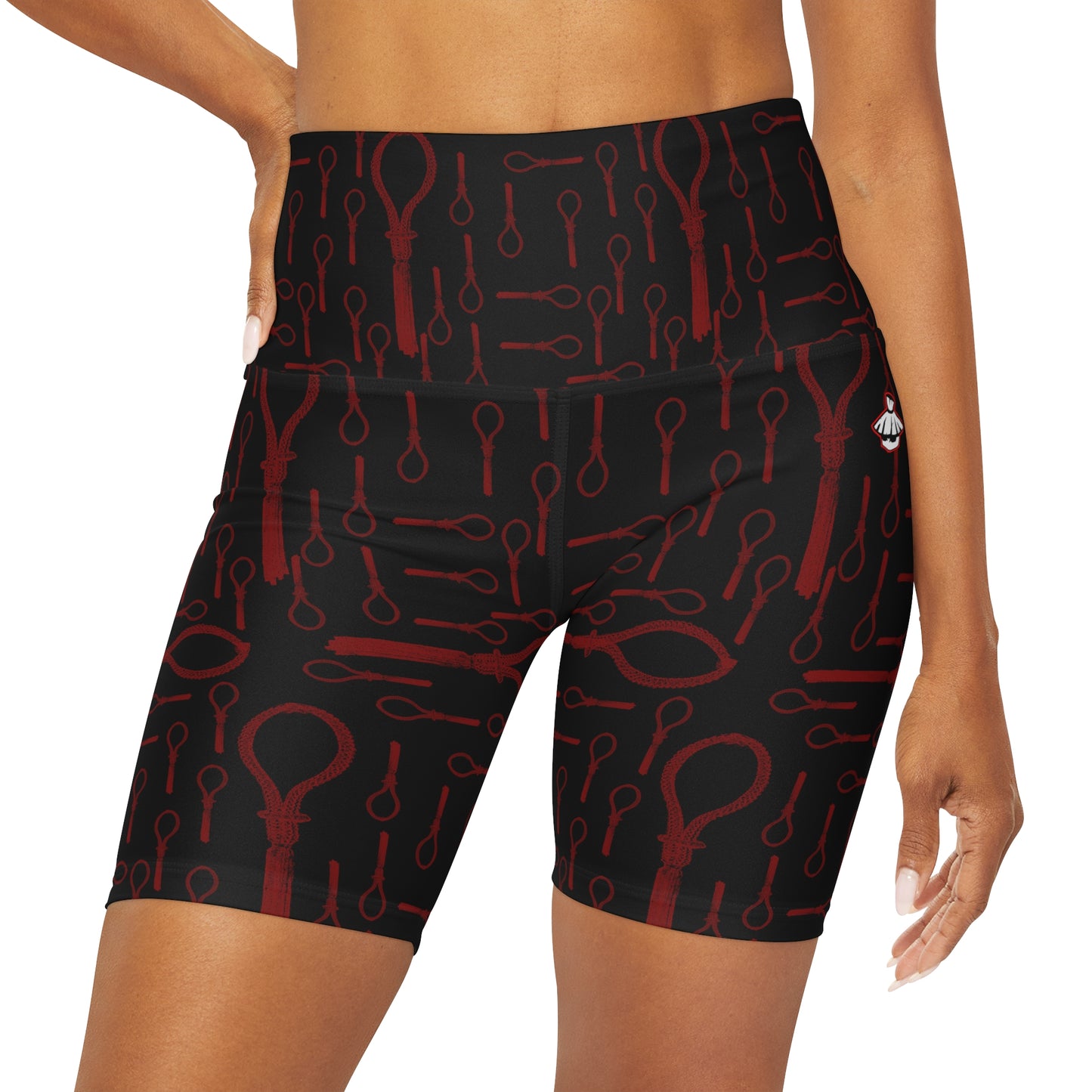 Thai headbandHigh Waisted Yoga Shorts (AOP)