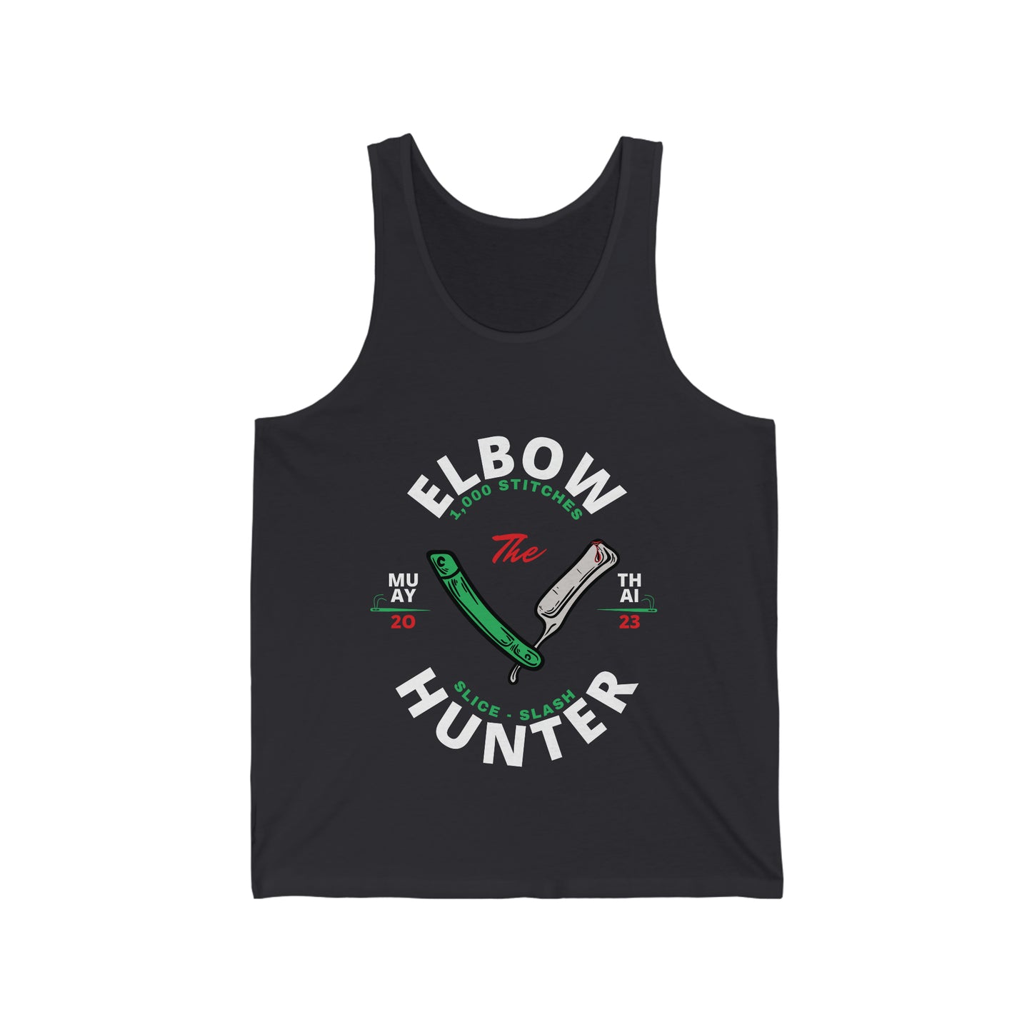 Elbow hunter blood drip sparring tank