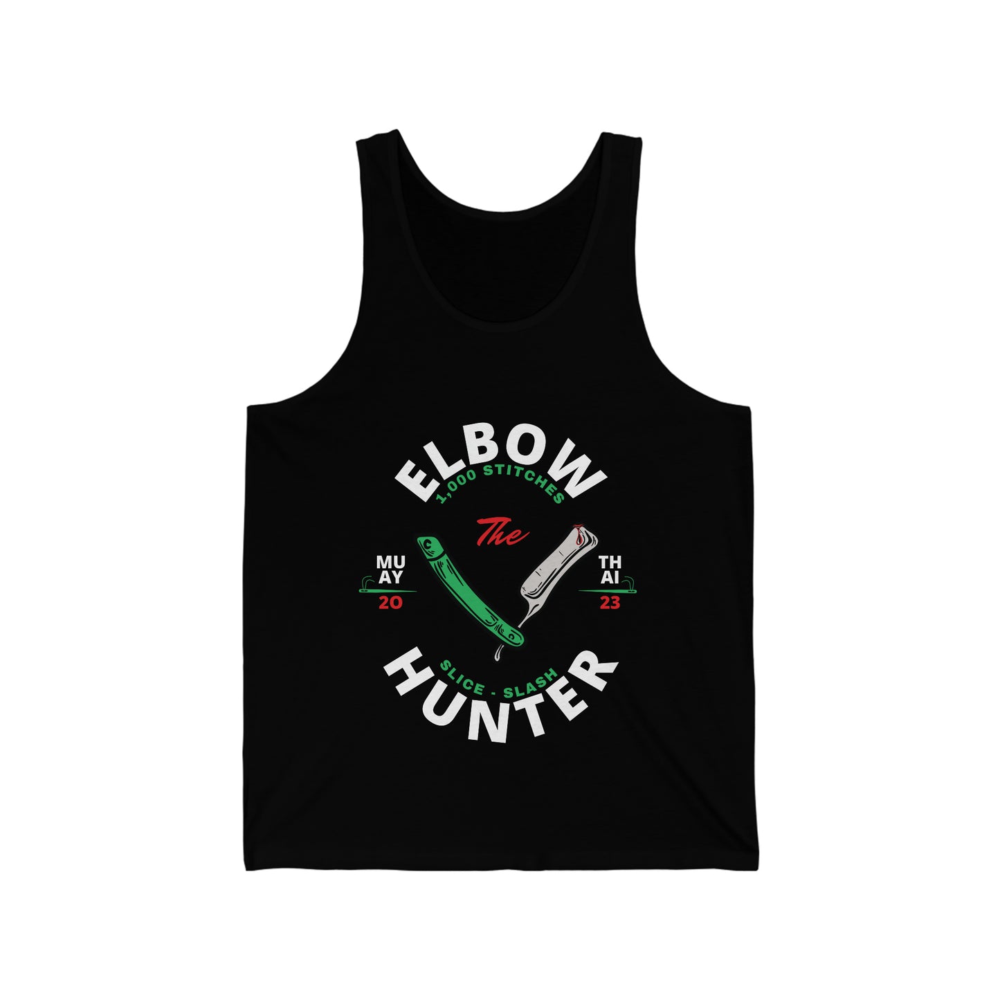 Elbow hunter blood drip sparring tank