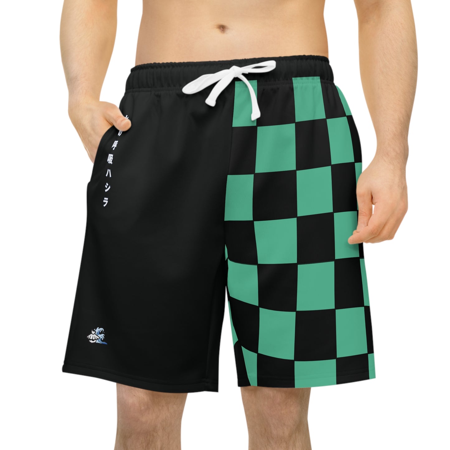 Tanjiro inspired water breathing anime athletic shorts