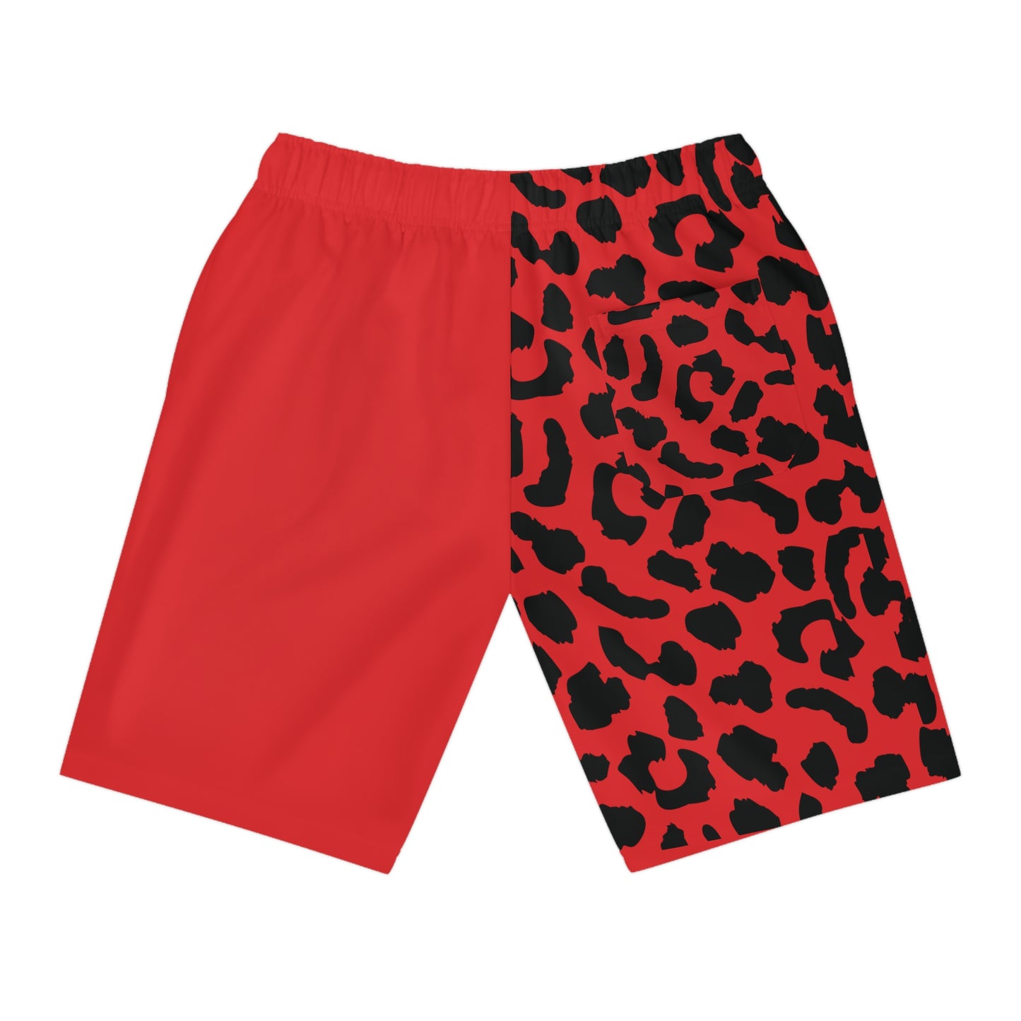 Leopard print red prowler shorts