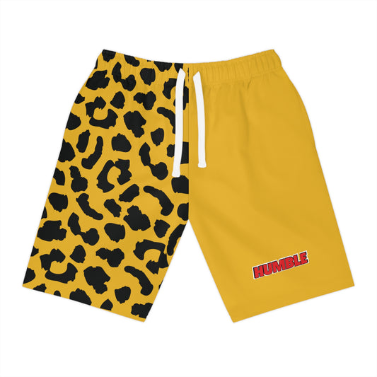 Leopard print yellow prowler shorts