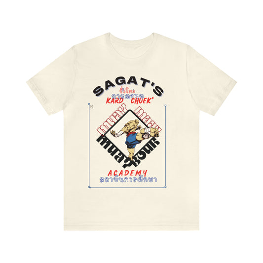 Street Fighterboxing tee shirt Sagat Tshirt Muay Thai Tshirt Unisex short-sleeved t-shirt  Graphic character Tee Crewneck Anime t-shirt,