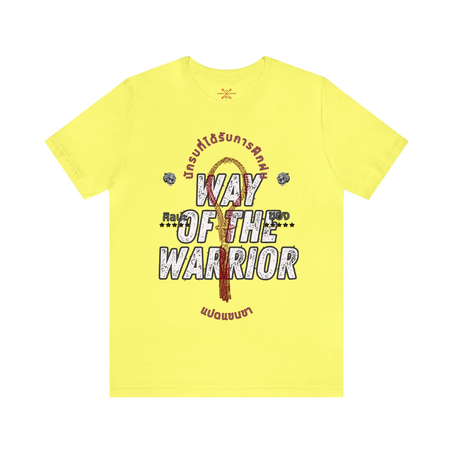 Mongkhon Warrior Tee| Graphic print t-shirt|  Unisex Jersey Short Sleeve Tee| Layer print short sleeve shirt|