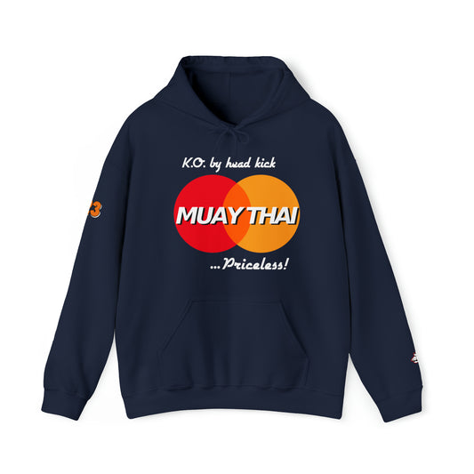 Vintage muay thai hoodie, Bank fight hooded sweater, Unisex graphic master card inspired sweatshirt, Multicolor comfy  long-sleeved top