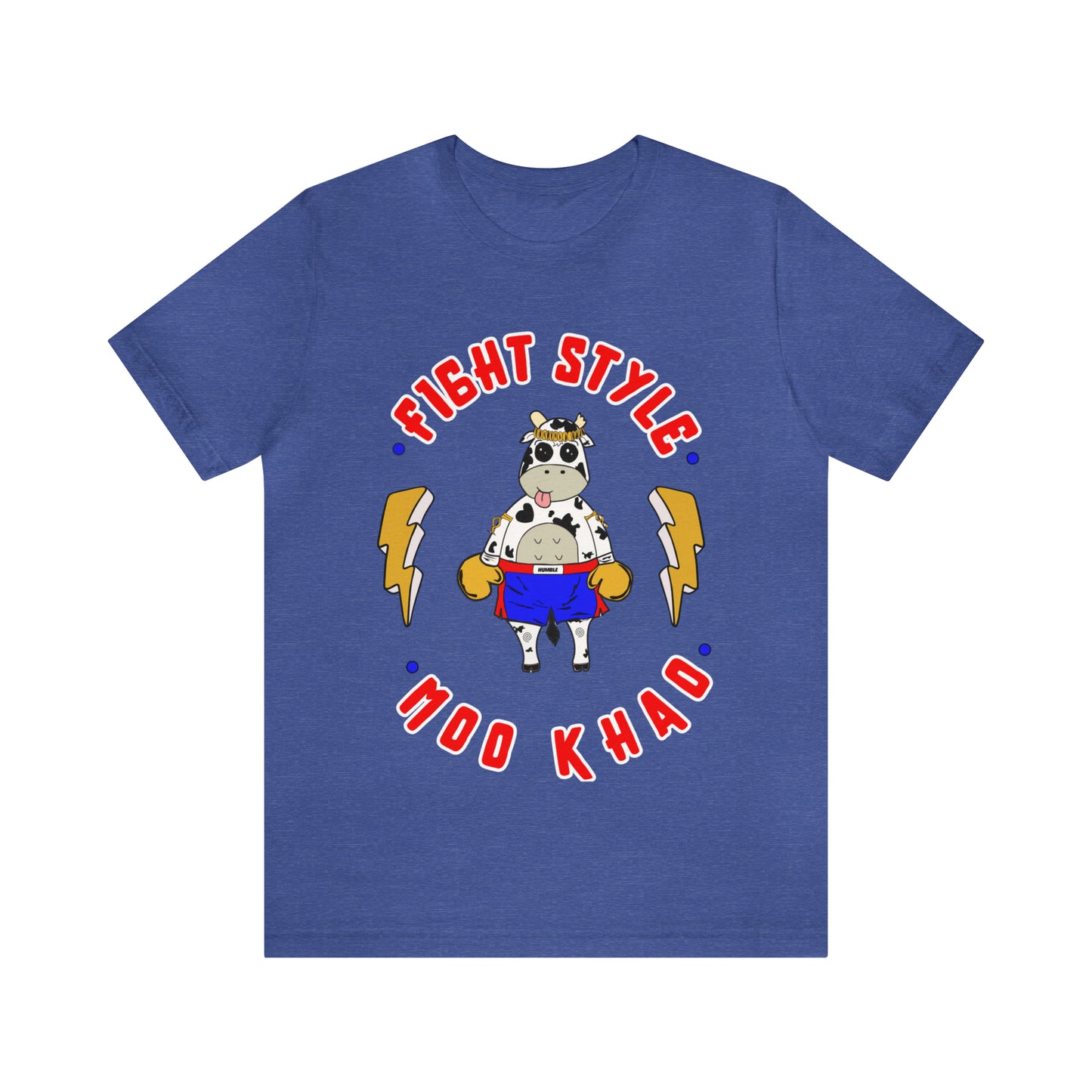 Moo Khao t-shirt| Funny graphic muay thai t-shirt| Unisex Jersey Short Sleeve Tee