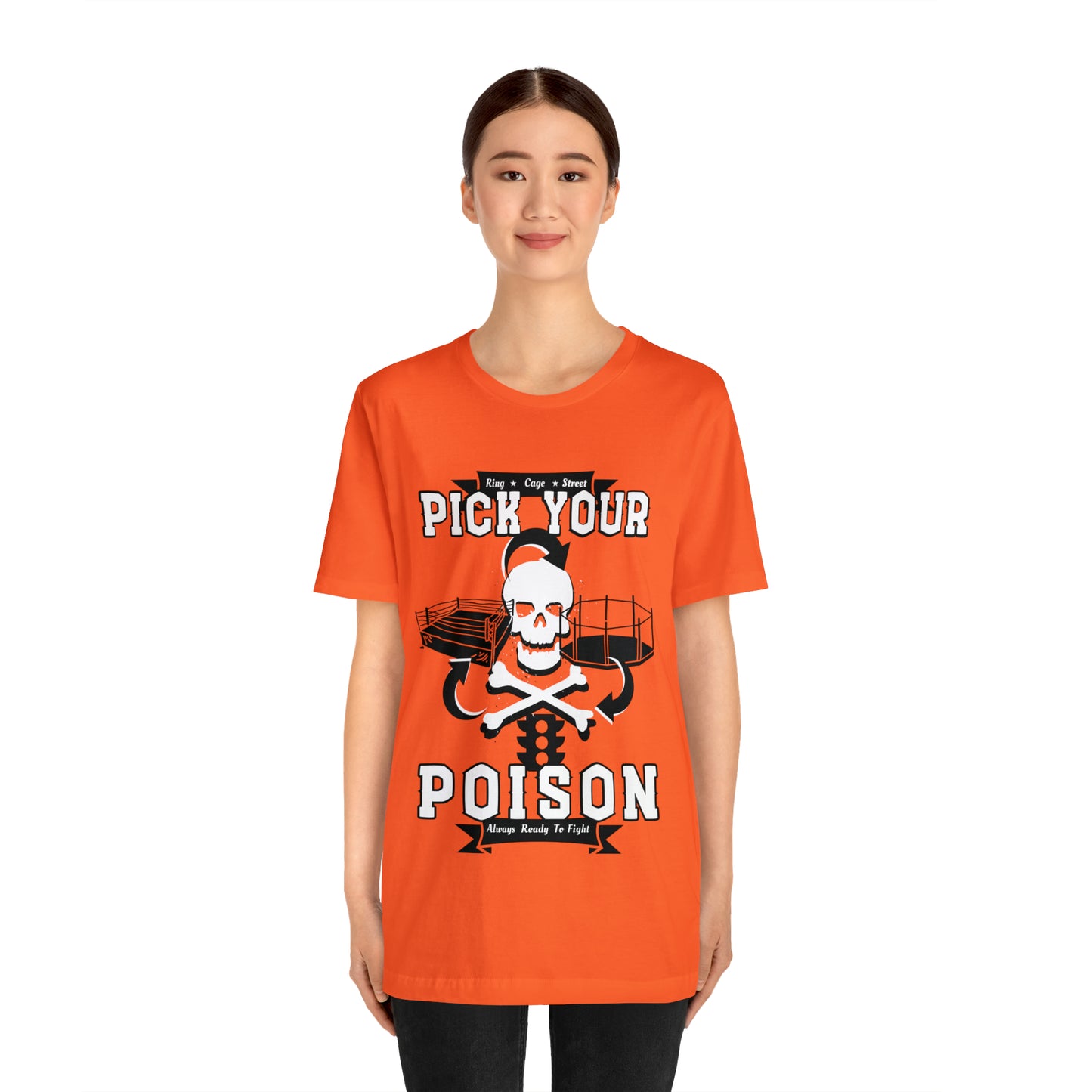 Poison t-shirt| Muay thai fight tee| Octagon graphic tshirt| Funny quote crewneck shirt| Unisex Jersey Short Sleeve Tee