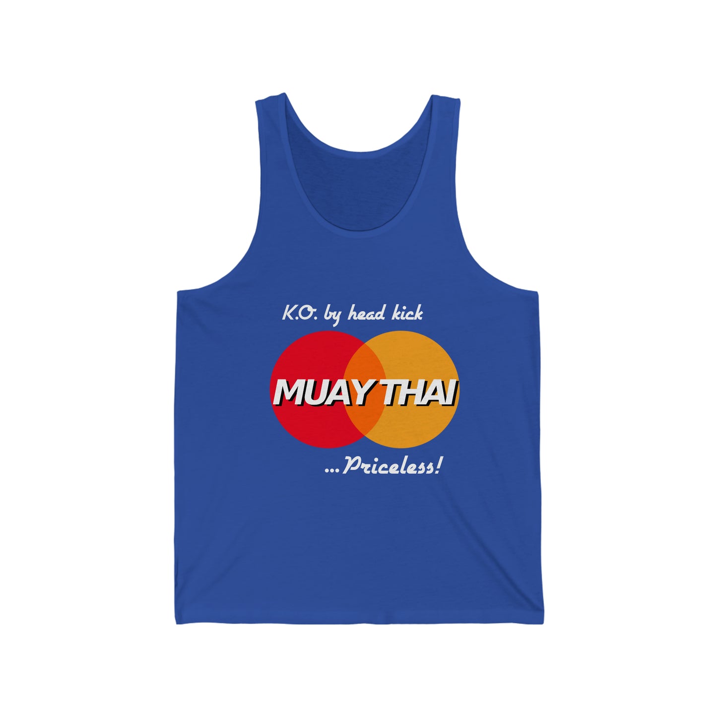 Credit card Muay Thai tank Sleeveless unisex training tank top crewneck  funny graphic quote shirt