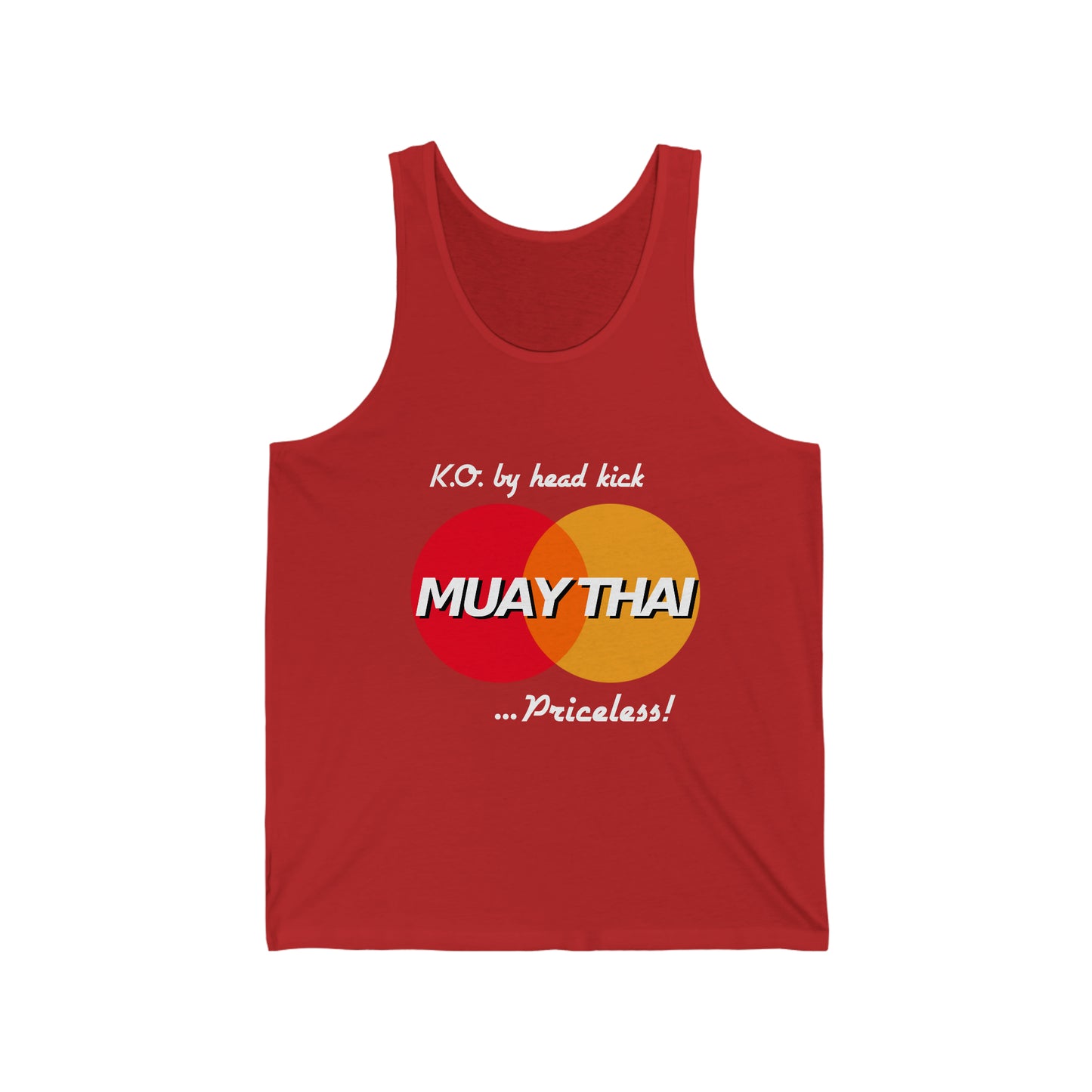 Credit card Muay Thai tank Sleeveless unisex training tank top crewneck  funny graphic quote shirt