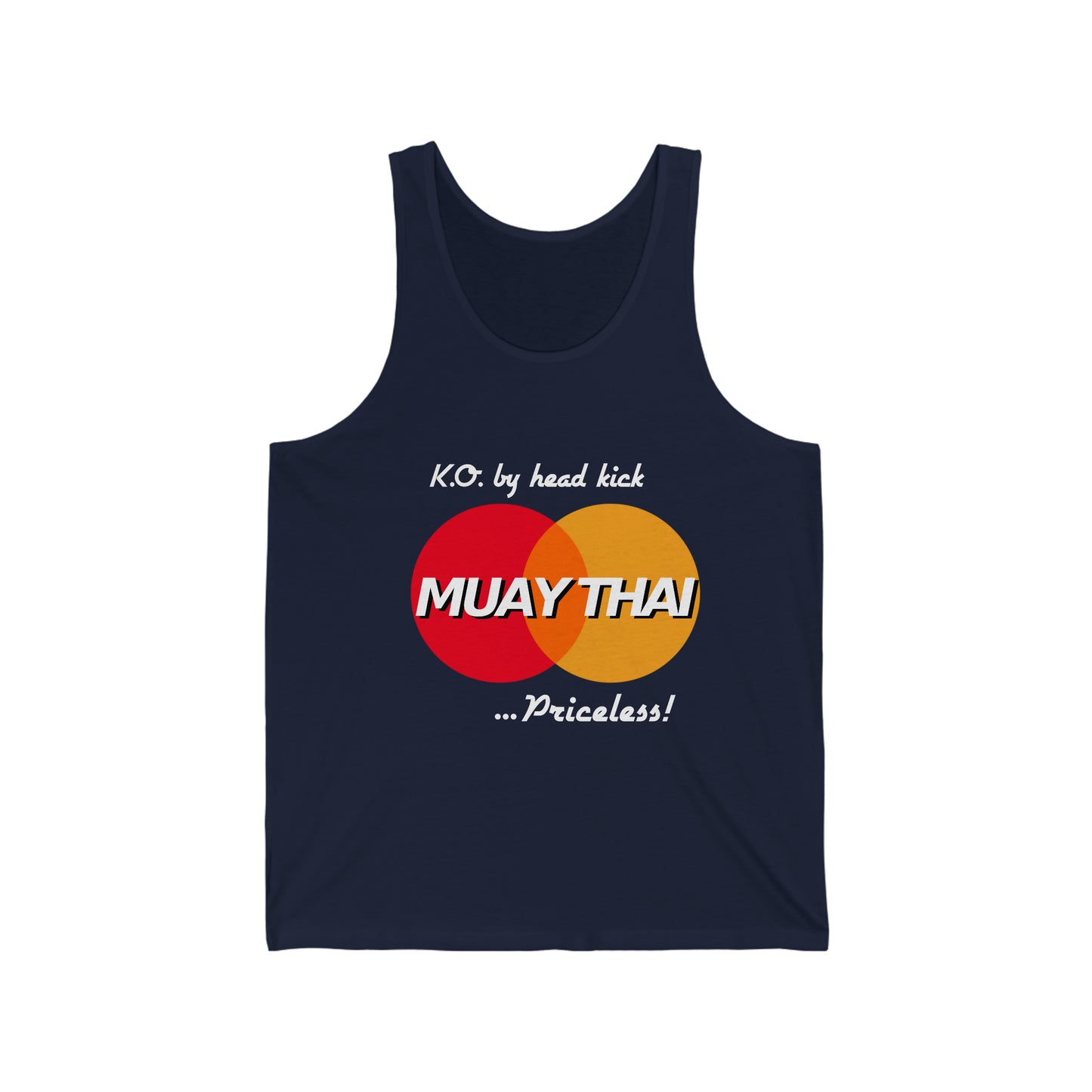 Credit card Muay Thai tank Sleeveless unisex training tank top crewneck  funny graphic quote shirt