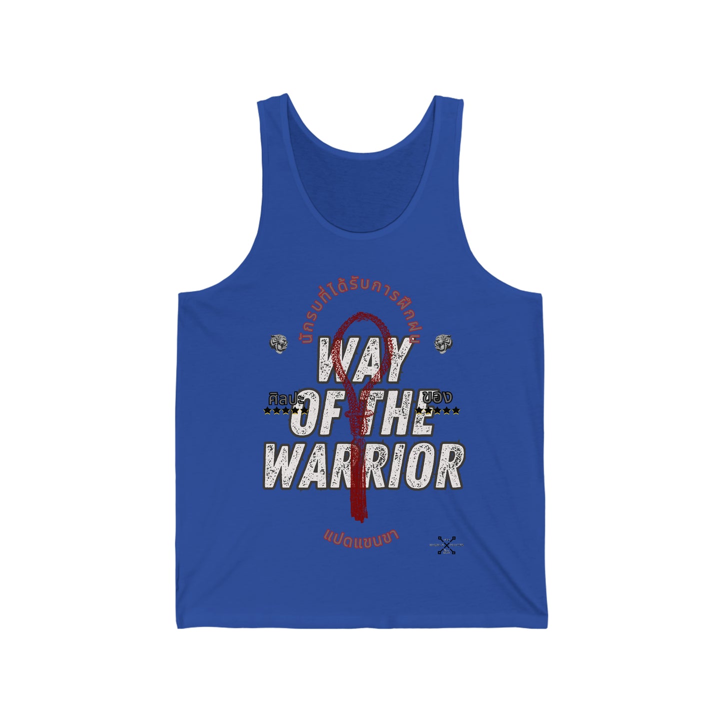 Warrior tank top| Graphic print tank| Quote printed top| Sleeve-less top| Lightweight top| Unisex Jersey Tank