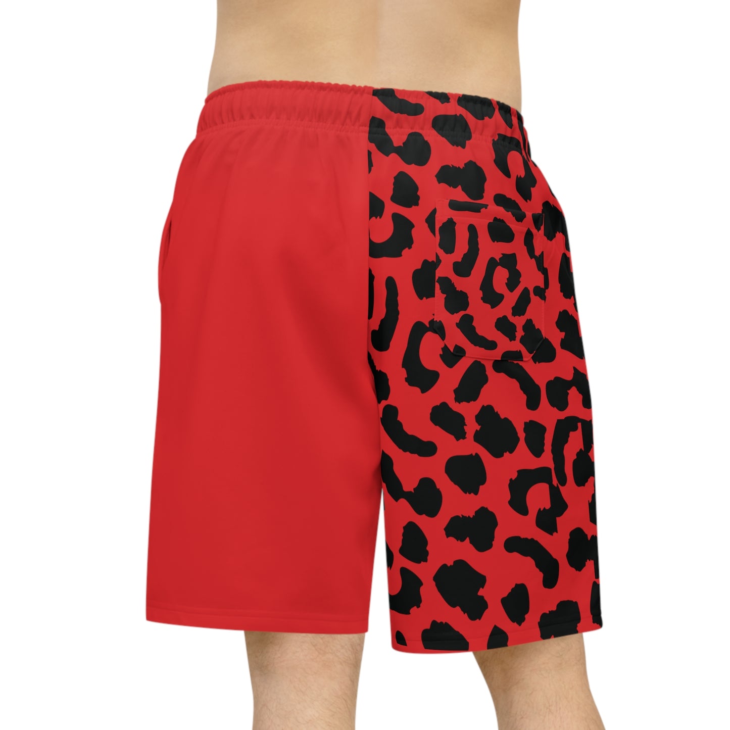 Leopard print red prowler shorts