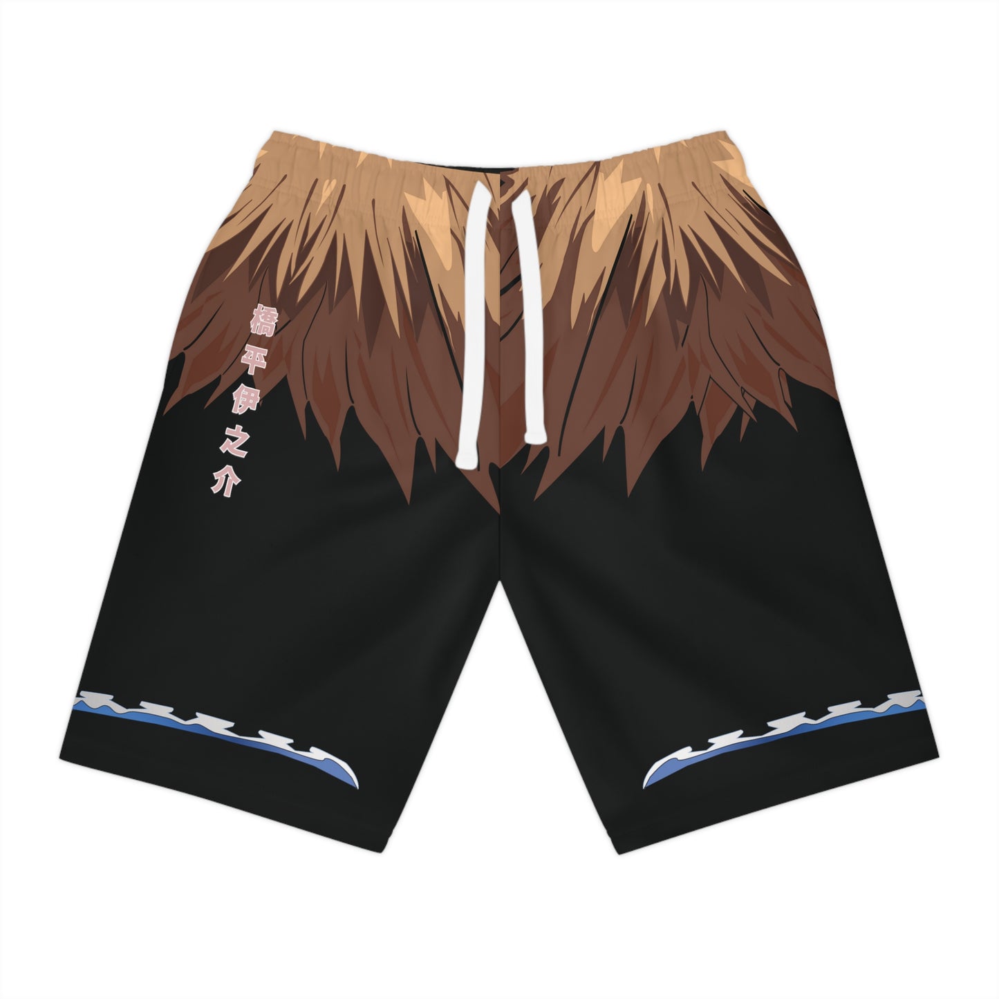 Inosuke inspired athletic short, gift for him demon slayer bottom,  Anime fan shorts training shorts