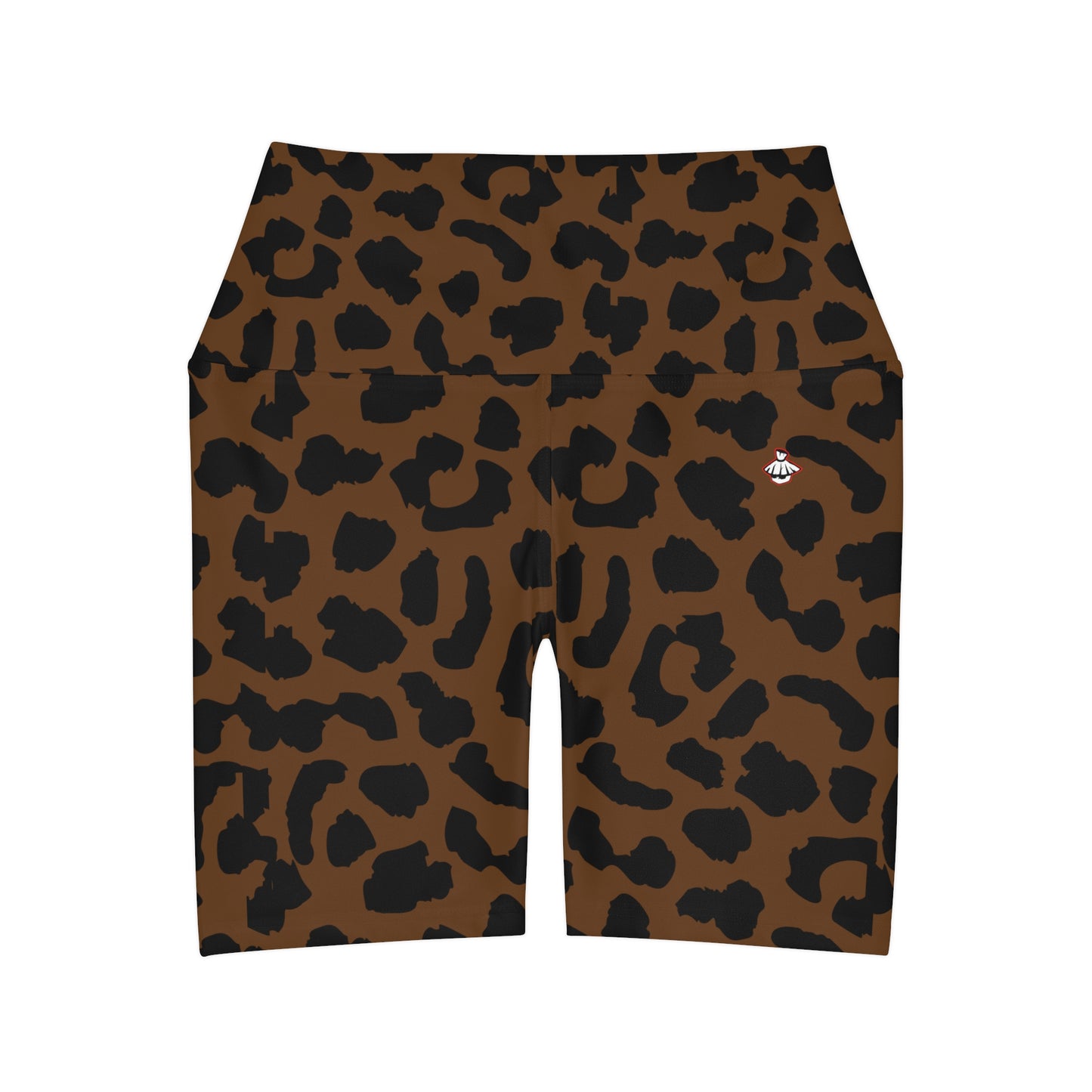 Animal camo Waisted Yoga Shorts (AOP)