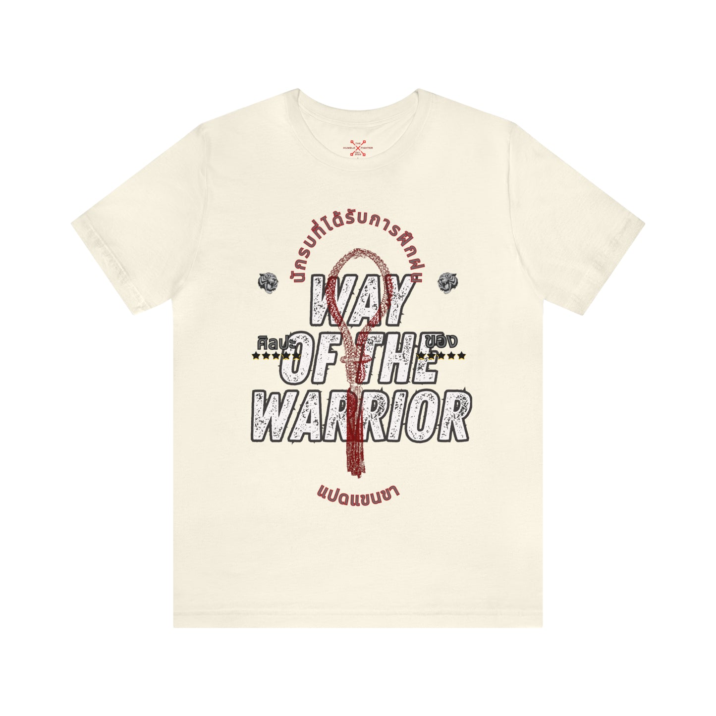 Mongkhon Warrior Tee| Graphic print t-shirt|  Unisex Jersey Short Sleeve Tee| Layer print short sleeve shirt|