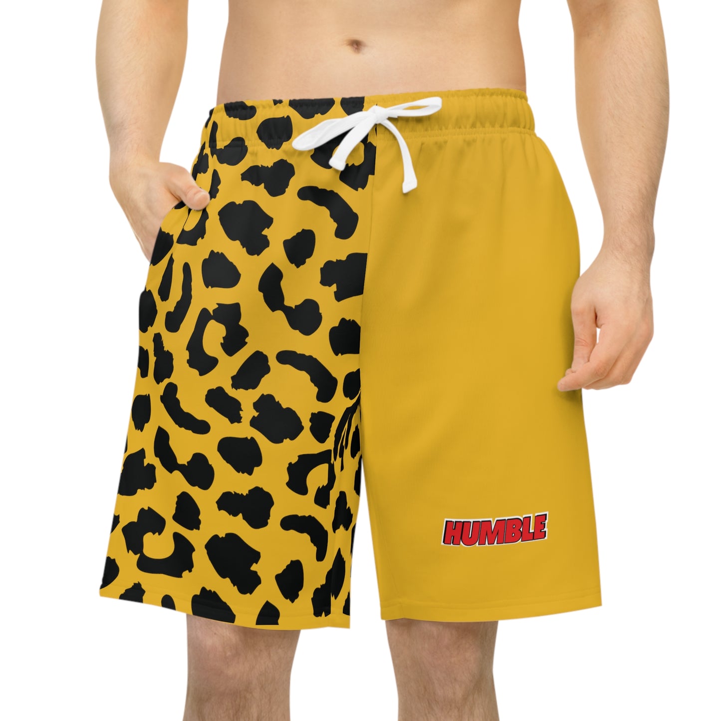 Leopard print yellow prowler shorts